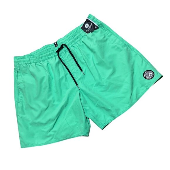 Volcom Mens Size XL Mystic Green Lido Swim Board Short Pockets NWT - Picture 2 of 8